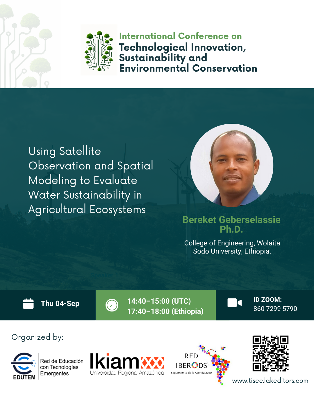 TISEC2025-KEYNOTE SPEAKER-Bereket Geberselassie PhD